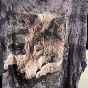 The Mountain 2002 vintage wolf Charcoal T-Shirt
